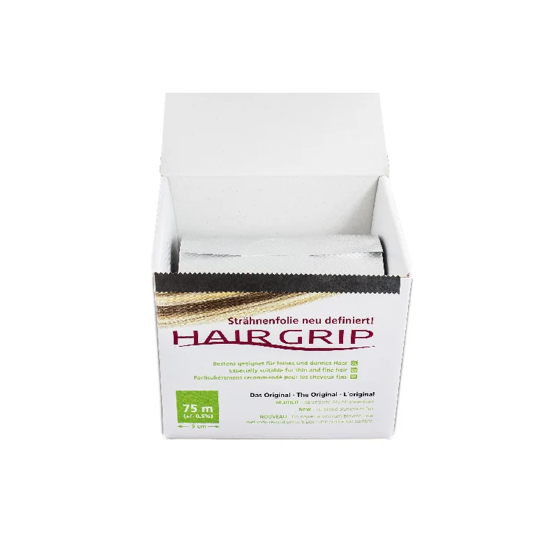 Buffing cream-Hair Grip 75m x 9cm Foil - Box Includes Foil Cutter