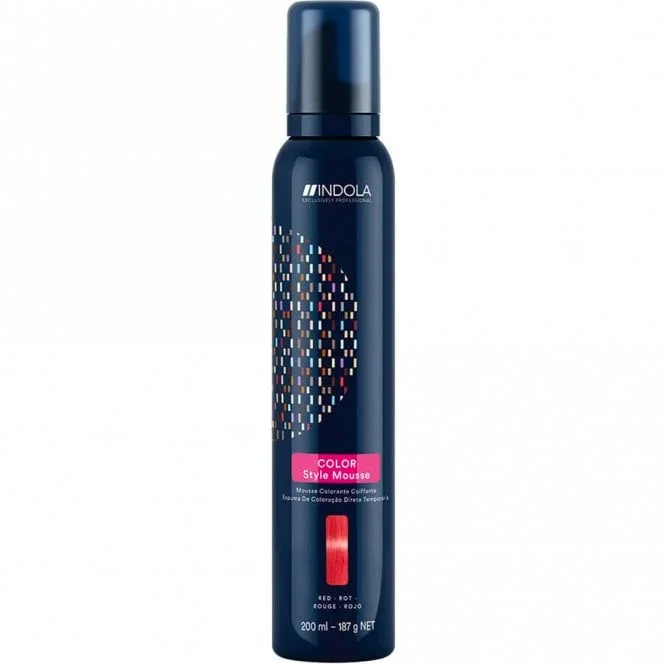 Cooling lotion-Indola Color Style Mousse Red 200ml