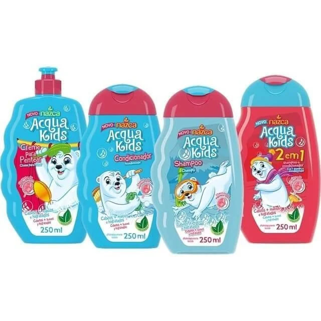 Cotton Candy Acqua Kids Vegan Maintenance Daily Treatment Kit 4 Itens - Nazca