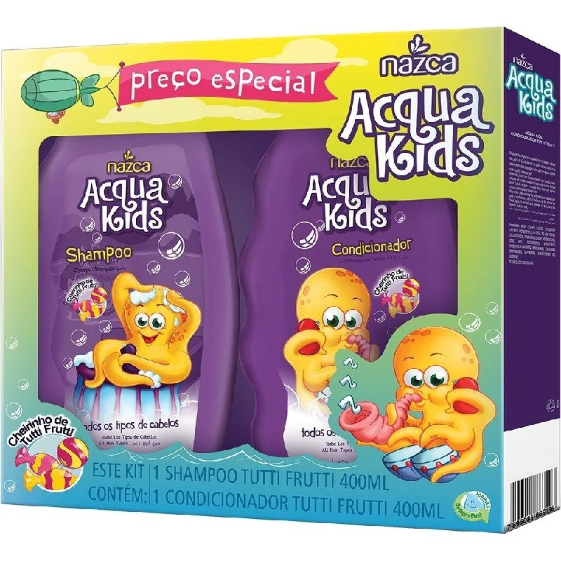 Tutti Frutti Vegan Acqua Kids Maintenance Daily Treatment Kit 2x400ml - Nazca