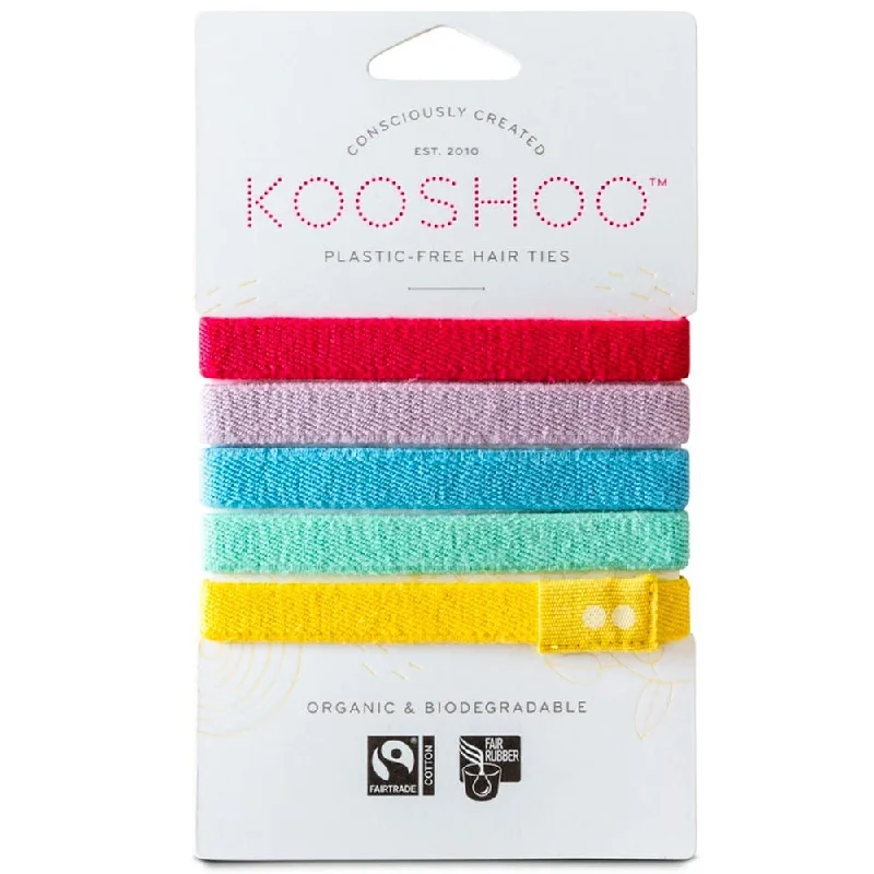 Kooshoo Organic Hair Ties - Rainbow