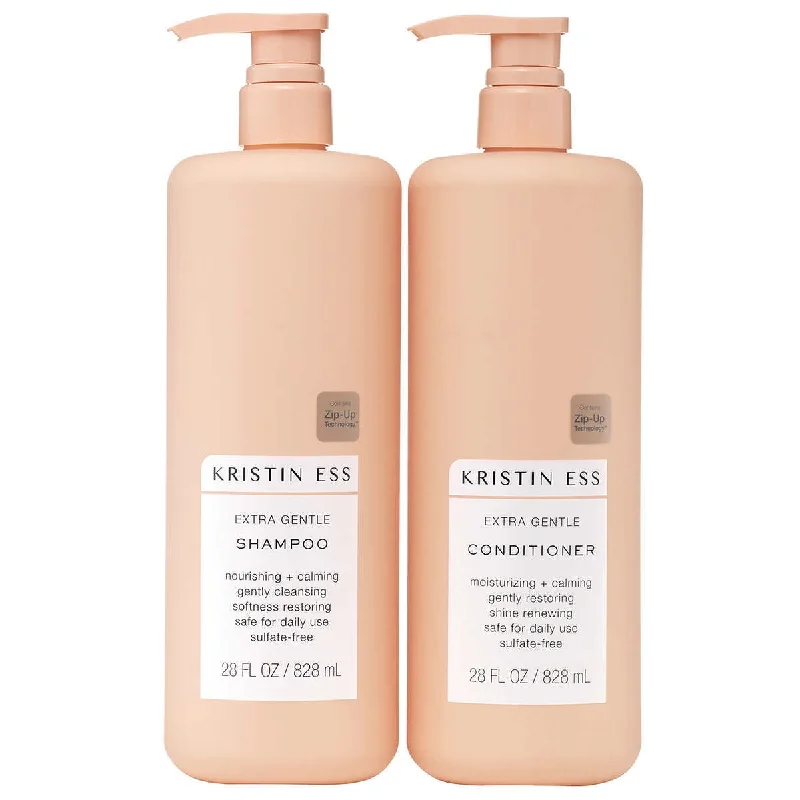 Kristin Ess Extra Gentle Shampoo and Conditioner, 28 fl oz Duo Set