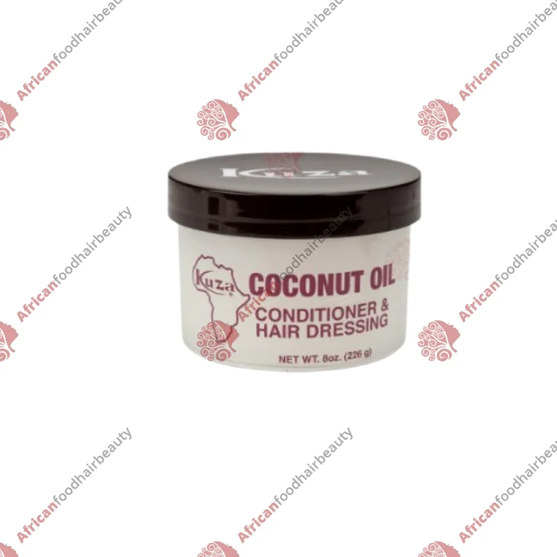 Affordable minimalist hair care-Kuza coconut oil conditioner & hairdress 8oz