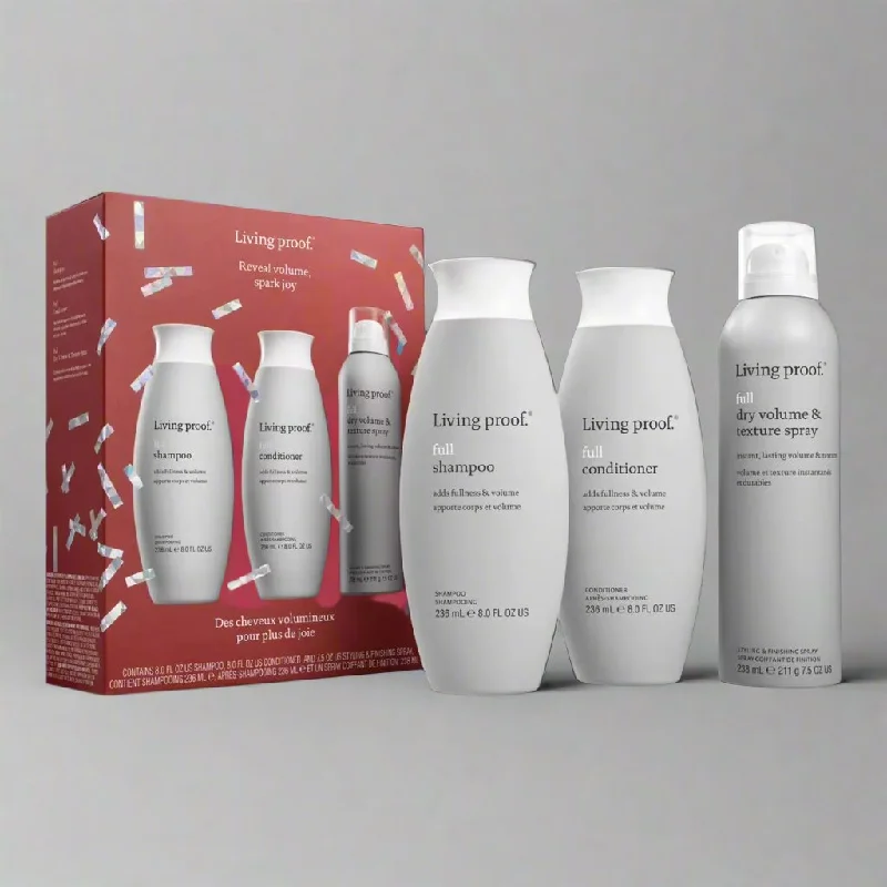 Hair care routine for vibrance-Living Proof Reveal Volume Holiday Set