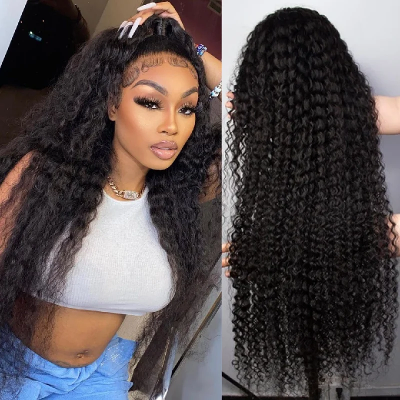 real person hair ring ultra-thin-Long Curly Hair 13×4 Lace Front Wigs Pre Plucked Virgin Human Hair Wigs Sale-Amanda Hair