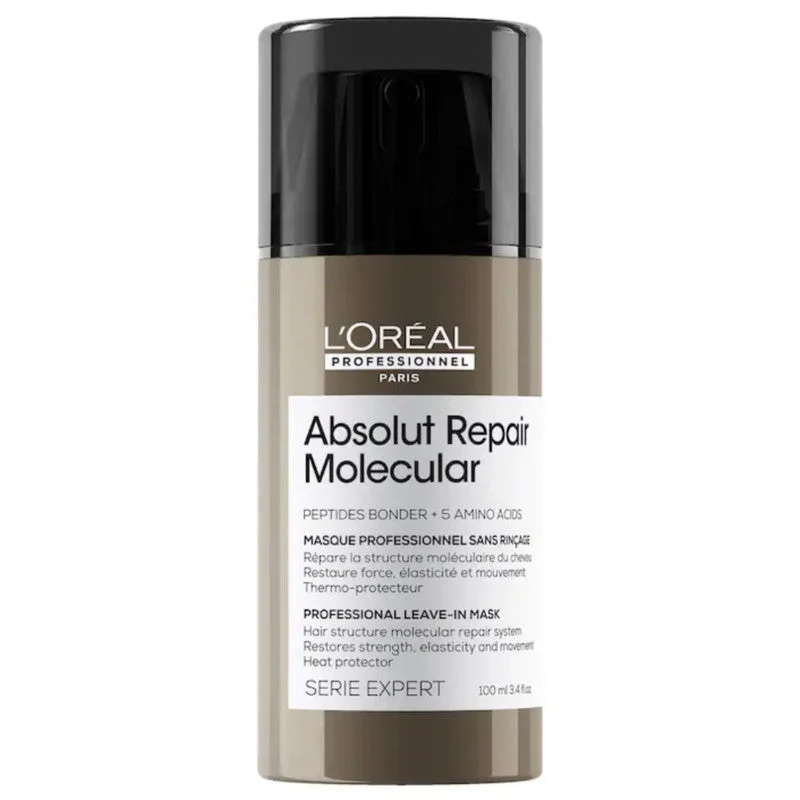 Hair care routine for hair toppers-Loreal Professional Absolut Repair Molecular Leave-in Mask 3.4 oz