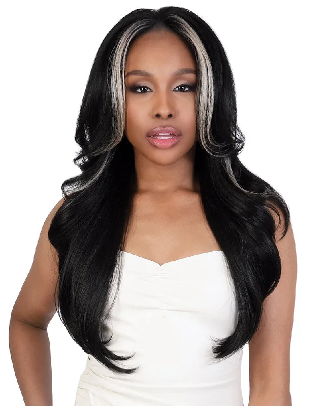 Synthetic wigs with calm blue-LUHD Aiza | Lace Front Synthetic Wig by Motown Tress