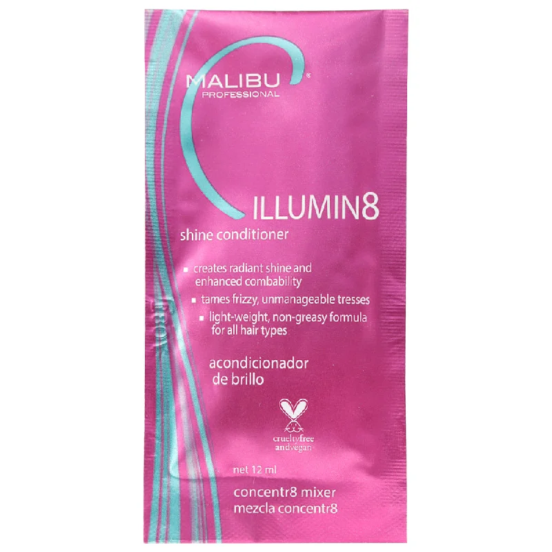 Hair care for zigzag curls-Malibu C Illumin8 Oil Fusion Conditioner Packette