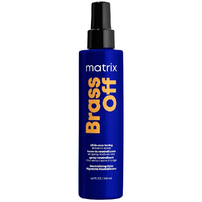 Hair care tips for metallic colors-Matrix Total Results Brass Off Toning Spray 6.8 oz