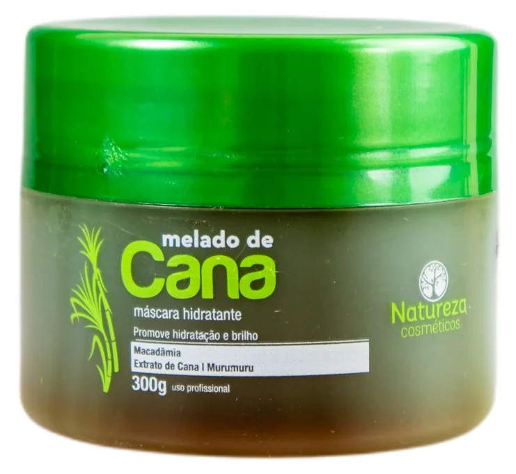 Hair care tips for dynamic curls-Sugarcane Molasses Hydrating Melado de Cana Treatment Hair Mask 300g - Natureza