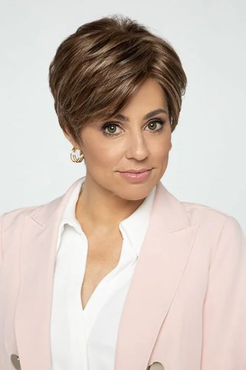 Synthetic wigs with torn texture-Mira Synthetic Wig by Henry Margu | Short, Straight | Lace Front | Full Mono Cap