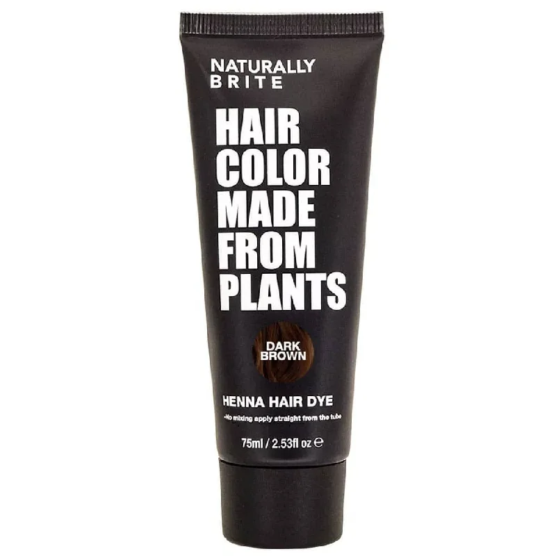 Naturally Brite Henna Hair Dye Dark Brown 75ml