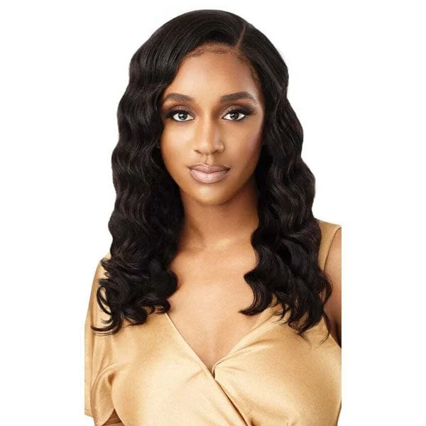 real person hair ring open-ended-Outre Mytresses Gold Label 100% Human Hair U-Part Cap Wig - LOOSE DEEP 20"