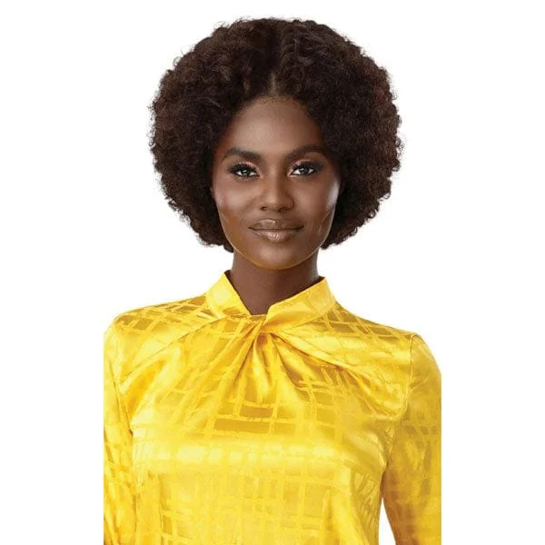 real person hair ring independence day-Outre Mytresses Gold Label 100% Human Hair U-Part Cap Wig - NATURAL AFRO