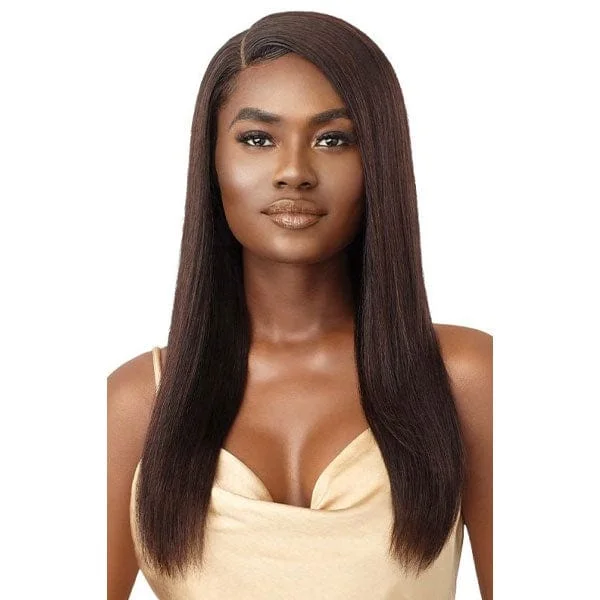 real person hair ring impact-resistant-Outre Mytresses Gold Label 100% Human Hair Lace Front Wig - KRISTABEL