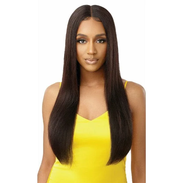 real person hair ring victorian style-Outre Mytresses Gold Label 100% Human Hair Lace Front Wig - STRAIGHT 28"