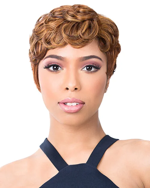 Synthetic wigs with full waves-Pin Curl 202 | Synthetic Wig by It's a Wig