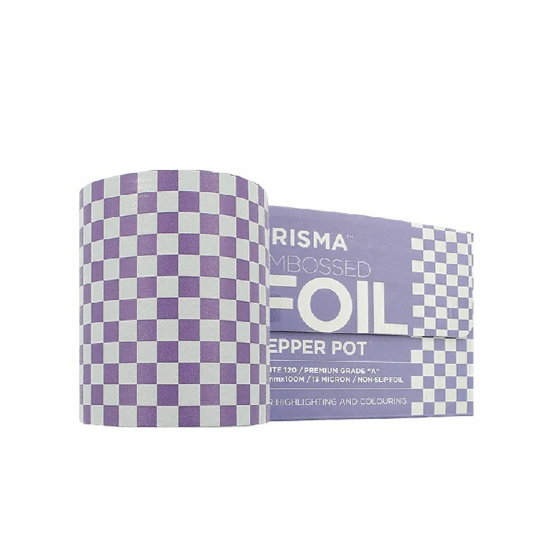 Prisma Embossed Foil - Pepper Pot Design (Purple & White 13)