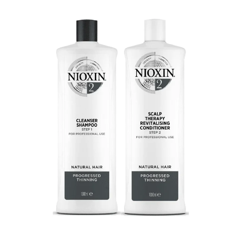 Nioxin System 2 Kit by Nioxin for Unisex - 33.8oz Shampoo, Conditioner