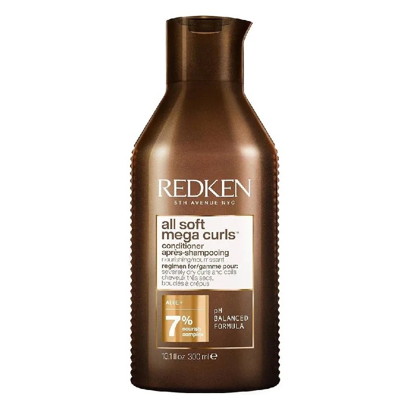 Hair care products with coconut water-Redken All Soft Mega Curl Conditioner 300ml