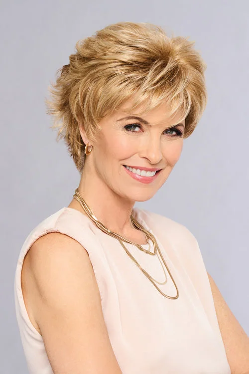 Synthetic wigs with pale hues-Royal Tease Synthetic Wig by Gabor | Short, Straight | Basic Cap | Lace Front