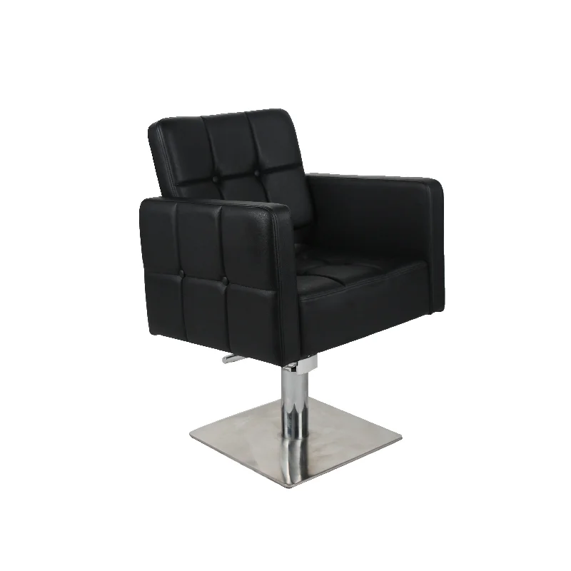 Salon Fit Dakota Styling Chair Black with Square Base