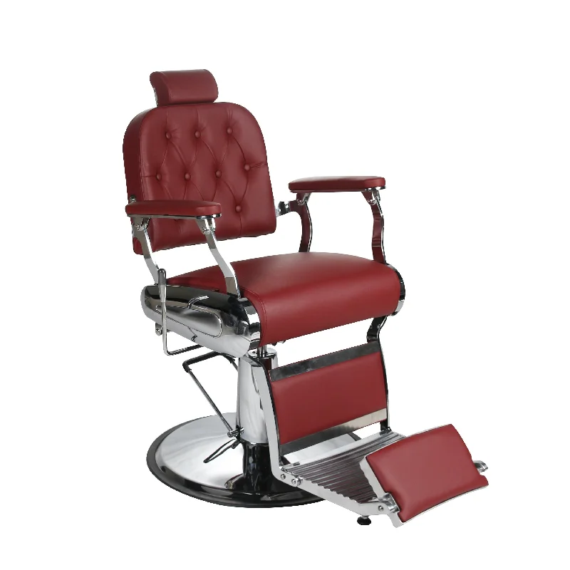 Salon Fit Empire Barber Chair - Red