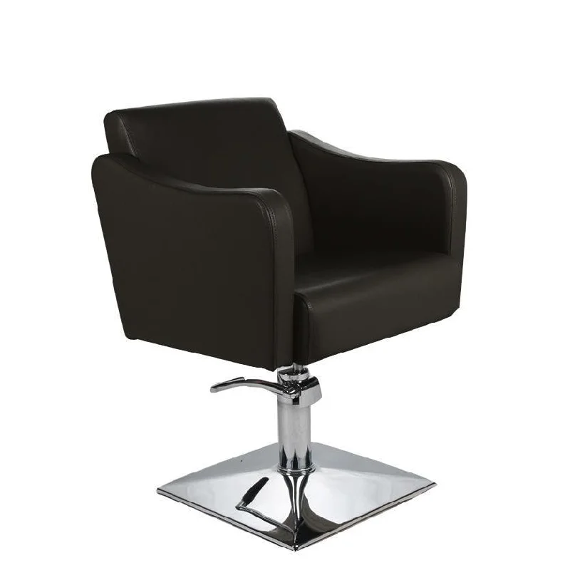 Salon Fit Manhattan Styling Chair Black With Square Base