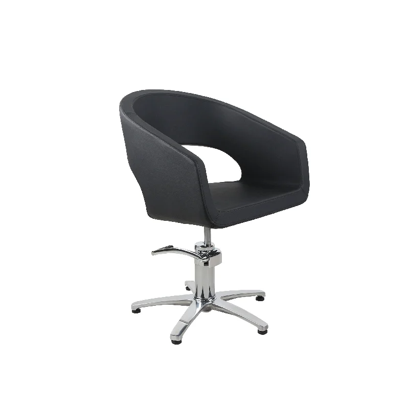 Salon Fit Plaza Styling Chair Black with 5 Star Base