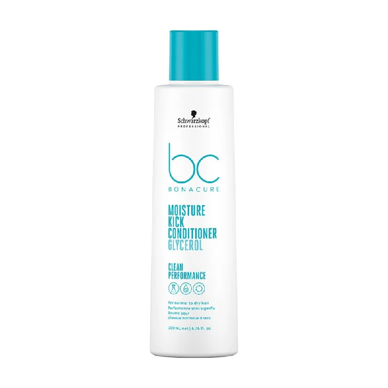 Hair care for post-shower frizz-Schwarzkopf Professional BC Clean Performance Moisture Kick Conditioner 200ml