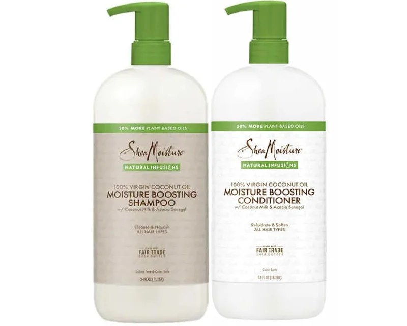 SheaMoisture Natural Infusions Hydrating and Moisture Boosting Shampoo & Conditioner Set, 34 fl oz