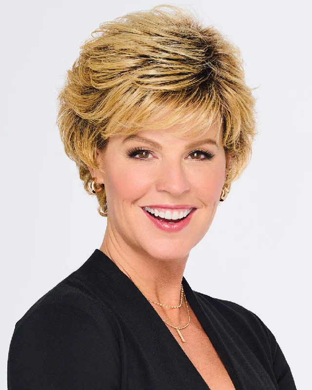 Synthetic wigs with rich texture-Swept Back Short Cut | Synthetic Wig by Hairdo