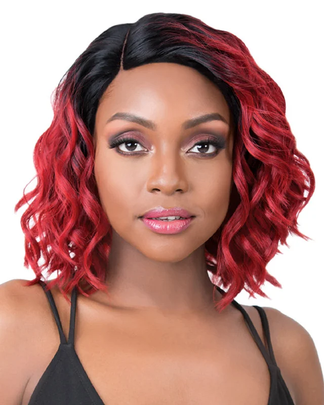 Amethyst synthetic wigs purple-Swiss Lace Disco | Lace Front & Lace Part Synthetic Wig by It's a Wig