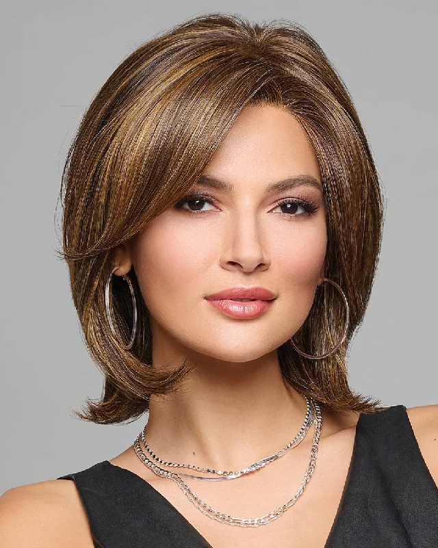 Synthetic wigs for plush waves-Take A Bow-Petite/Average | Lace Front & Monofilament Part Synthetic Wig by Raquel Welch