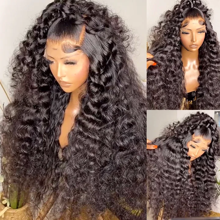 real person hair ring desert pattern-Tiktok Ashcashcc Same Wig Glueless Loose Wave Wigs Virgin Human Hair 4*4/13*4 HD Lace Front Wig Pre Plucked Hairline - Amanda Hair