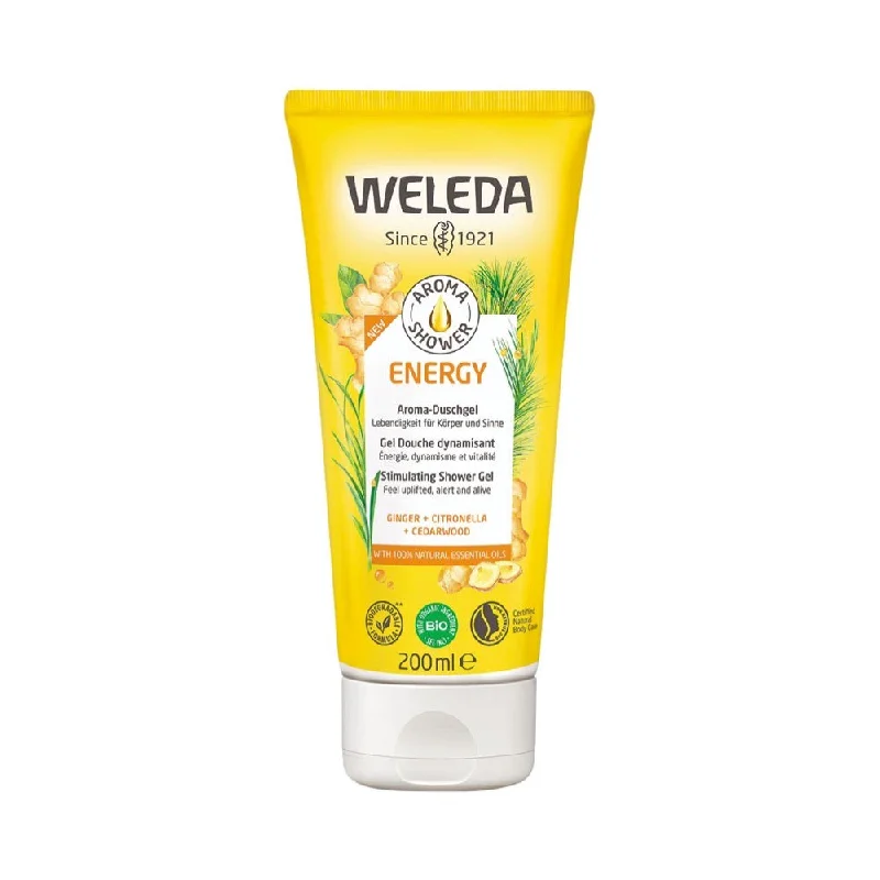 WELEDA Aroma Shower Gel - Energy Ginger, Citronella & Cedarwood 200ml