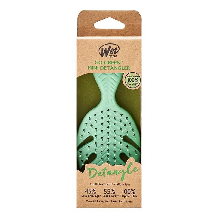 Creamy wax-Wetbrush Go Green Mini Detangler-Green