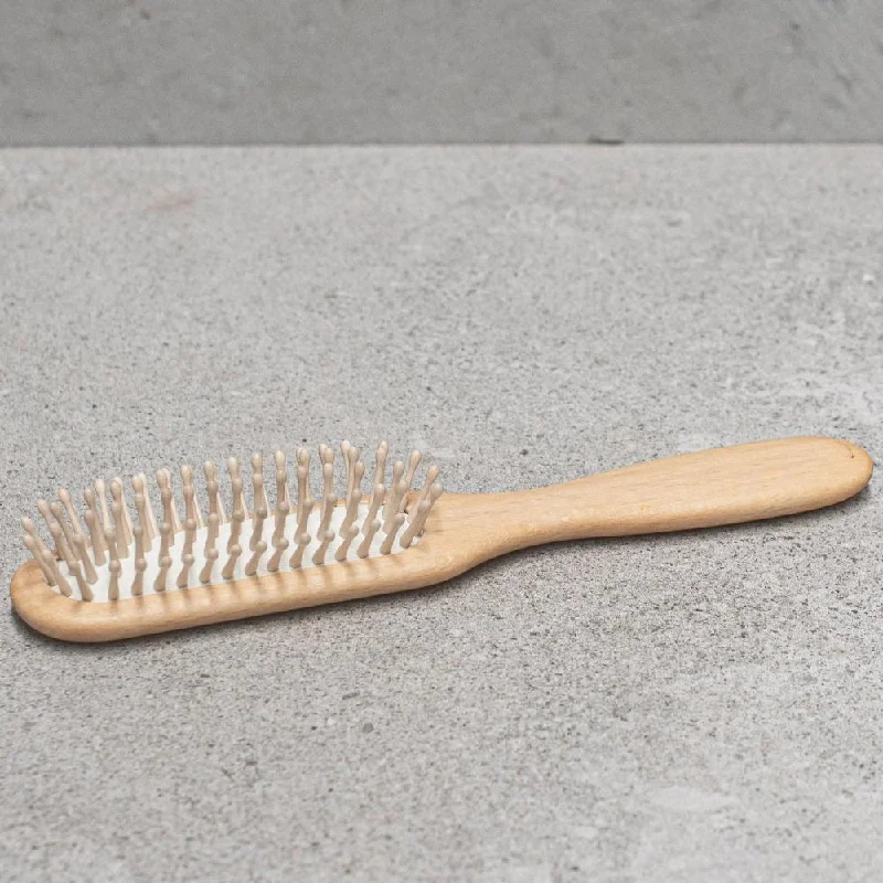 Silk conditioner-Wooden Hair Brush - Oblong